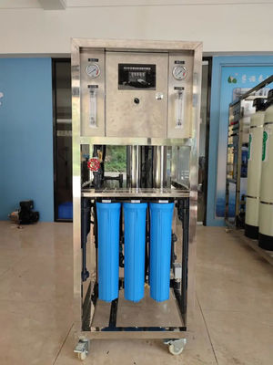 500L/H 1,7kW-220-240V Brackwasser Umkehrosmose-Wasseranlage mit 3-stufigen Sedimentfiltern