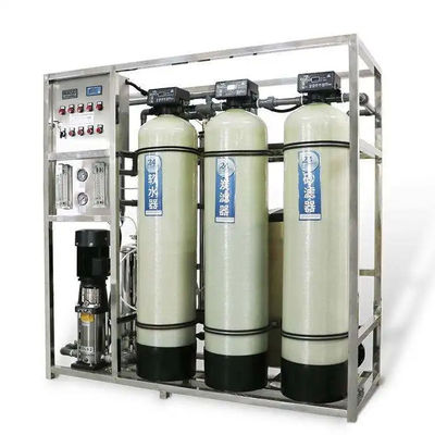 1TPH 2.1kW-380-415V 3xFRP Tanks Brackwasser Umkehrosmosewasseranlage