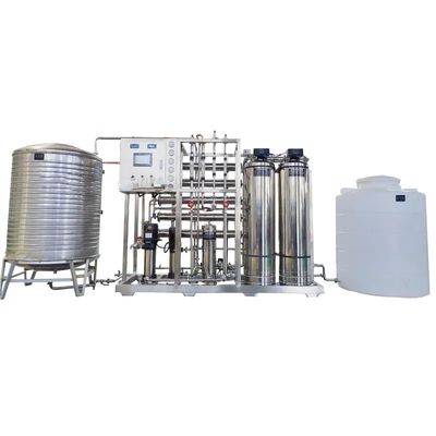 2TPH 3,0 kW-380-415 V 2xSS304 Tanks Brackwasser Umkehrosmosewasseranlage