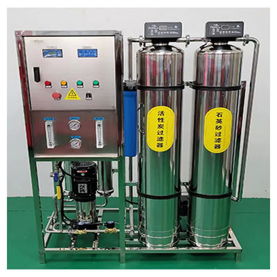 1TPH 2.1kW-380-415V 2xSS304 Tanks Brackwasser Umkehrosmosewasseranlage