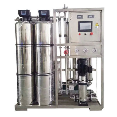 1TPH 2.1kW-380-415V 2xSS304 Tanks Brackwasser Umkehrosmosewasseranlage