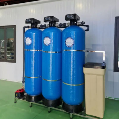 6TPH 7.9kW-380-415V 3xFRP Tanks Brackwasser Umkehrosmosewasseranlage