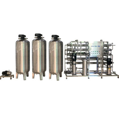 8TPH 14kW-380-415V 3xSS304 Tanks Brackwasser Umkehrosmosewasseranlage