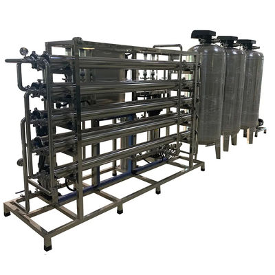 8TPH 14kW-380-415V 3xSS304 Tanks Brackwasser Umkehrosmosewasseranlage