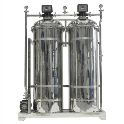 8TPH 14kW-380-415V 2xSS304 Tanks Brackwasser Umkehrosmosewasseranlage
