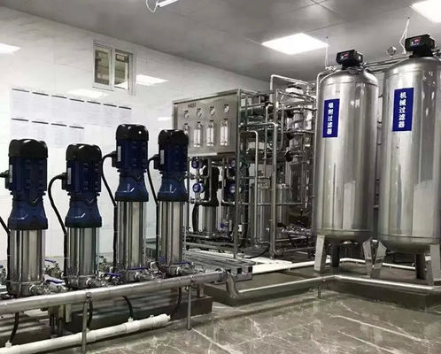 8TPH 14kW-380-415V 2xSS304 Tanks Brackwasser Umkehrosmosewasseranlage