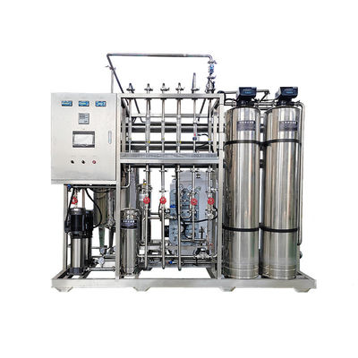 8TPH 14kW-380-415V 2xSS304 Tanks Brackwasser Umkehrosmosewasseranlage