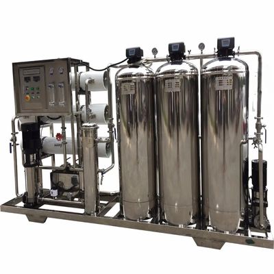 5TPH 7.4kW-380-415V 3xSS304 Tanks Brackwasser Umkehrosmosewasseranlage