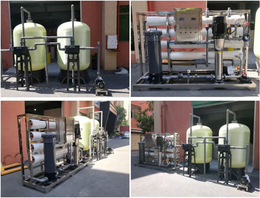 10TPH 19kW-380-415V FRP Tanks Brackwasser Umkehrosmosewasseranlage