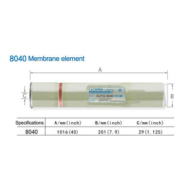 Wasserreinigung Industrie Vontron 4040 8040 Umkehrosmose Membranen