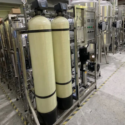 1TPH 2xFRP Tanks Umkehrosmosewasseranlage für Trinkwasser / Landwirtschaft / Bewässerung