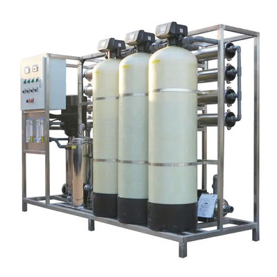 2TPH 3xFRP Tanks Umkehrosmose-Wasseranlage für Lebensmittel- und Getränkeindustrie