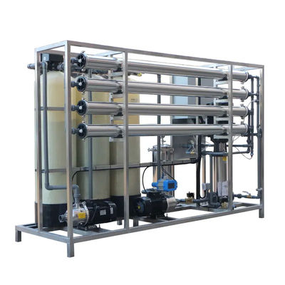 2TPH 3xFRP Tanks Umkehrosmose-Wasseranlage für Lebensmittel- und Getränkeindustrie