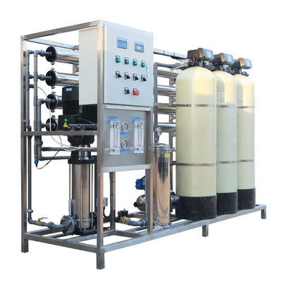 2TPH 3xFRP Tanks Umkehrosmose-Wasseranlage für Lebensmittel- und Getränkeindustrie