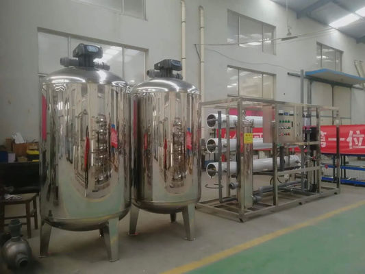 6TPH 7,9kW SS304 Tanks Brackwasser Umkehrosmosewasseranlage