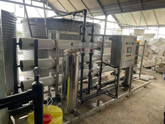 6TPH 7,9kW SS304 Tanks Brackwasser Umkehrosmosewasseranlage