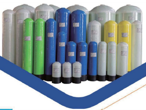 2.5' Thread Top Öffnung FRP Filter Tank 0.1-0.2 T / H Design Durchflussrate