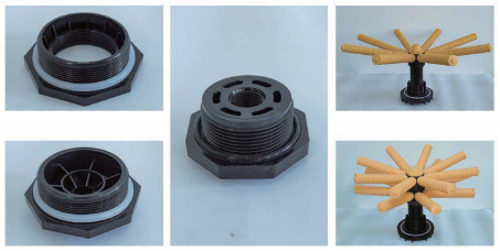 FRP-Speicherbehälter 1054 φ250×1400mm 2,5-Zoll-Schleife 0,5-1,5 T/h für industrielle Verwendung