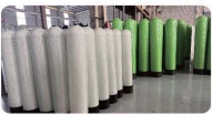 Filterbehälter aus zusammengesetzten Materialien 1265 φ300×1650mm 2,5′-Schleife 2,0-2,5 T/H für die industrielle Filtration