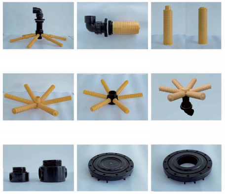 Filterbehälter aus zusammengesetzten Materialien 1265 φ300×1650mm 2,5′-Schleife 2,0-2,5 T/H für die industrielle Filtration