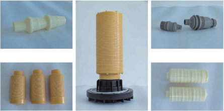 Filterbehälter aus zusammengesetzten Materialien 1265 φ300×1650mm 2,5′-Schleife 2,0-2,5 T/H für die industrielle Filtration