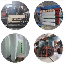 FRP-Druckbehälter 1354 φ325×1400mm 2,5-Zoll-Draht 2,0-2,5 T/H mit erhöhtem Aushärten