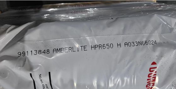 DuPont AmberLite HPR650 H Cation Resin with 46.0 – 52.0% Water Retention Capacity and H⁺ ≥ 99% Ionic Conversion for Power Plant Condensate Polishing