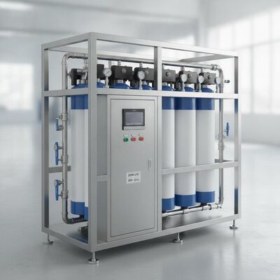 Industrielle Umkehrosmose-Wasserbehandlung 20000 GPD SS316L Rahmen automatische TDS-Steuerung 380V 50Hz