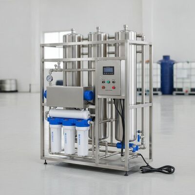 Kommerzielle Umkehrosmose-Wasserbehandlungssystem 3000 GPD Edelstahl UV-Sterilisator Vorfilter Auto Spülung 220V