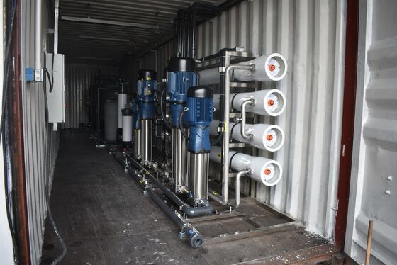 100TPD Containerisiertes Umkehrosmose-System in einem 20 Fuß großen ISO-Container für die Notfallwasserbehandlung