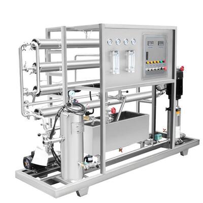 500L/H Commercial Reverse Osmosis Water Purification System with FRP Pretreatment Tanks and Stainless Steel Skid-Mounted Design