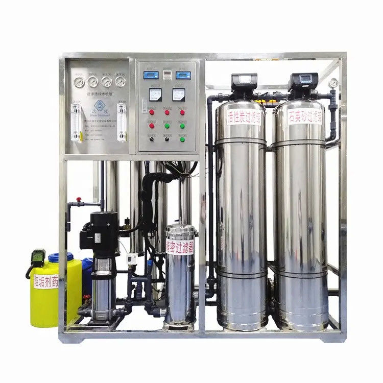 500L/H 1,7kW-380-415V 2xSS304 Tanks Brackwasser Umkehrosmosewasseranlage