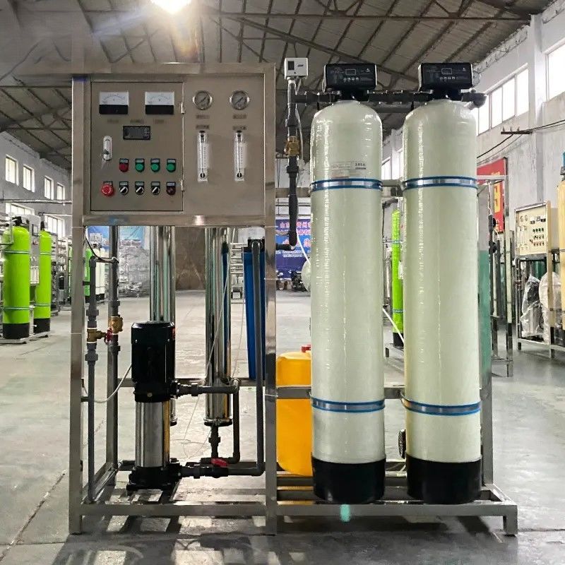 2 FRP-Tanks Industrie 500LPh RO Membranwasserfiltersystem