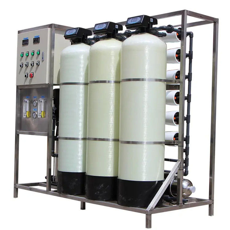 1.5TPH 3xFRP Tanks 160*85*170cm Umkehrosmosewasseranlage für Industrie