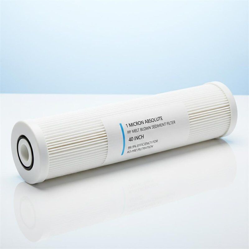 1 Micron Absolute Rated PP Melt Blown Sediment Filter Cartridge 40 Inch with 99.9% Efficiency for RO Pre Filtration
