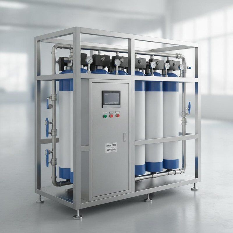 Industrielle Umkehrosmose-Wasserbehandlung 20000 GPD SS316L Rahmen automatische TDS-Steuerung 380V 50Hz