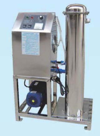 Ozonwassermaschine mit hoher Konzentration mit einer Ozonkonzentration von 15-25 mg/l und einem Wasserfluss von 0,5-6 t/h zur Waschen und Desinfektion von Lebensmitteln