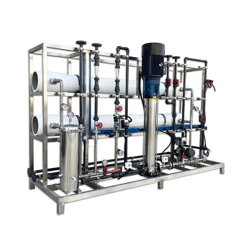 4TPH Industrial Brackish Water Reverse Osmosis Plant with SS304 Pretreatment Tanks and 5.5kW Power