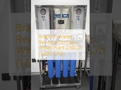 Brackwasser Umkehrosmosewasseranlage 250L/h (1,600 GPD)