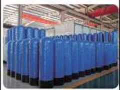 Faserverstärkter Kunststofffilterbehälter 1254 φ300×1400mm 2,5 ̊ Gewinde, 1,6-2,28 T/H