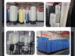 1454 Zoll hoher FRP-Glasfaserbehälter mit einem Durchmesser von 350 × 1400 mm und einer Durchflussgeschwindigkeit von 2,5-3,0 T/h